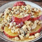 めんつゆバターで【さつまいもの鶏そぼろ煮】