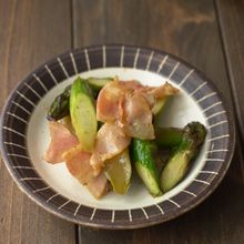 アスパラレモンバター炒め