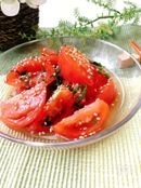 さっぱりおかず・トマトの浅漬け
