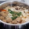 『豚団子とたっぷりきのこのコクうま鍋』具だくさん♪腸活にも◎の工程4