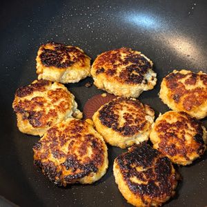 藍の作ってみた!投稿(ふんわり【豆腐入りつくね】節約＆ヘルシー)