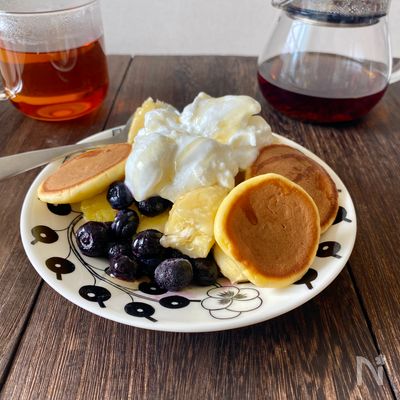 ふわもち、ほんのり、甘酒パンケーキ。お砂糖なしの自然な甘み