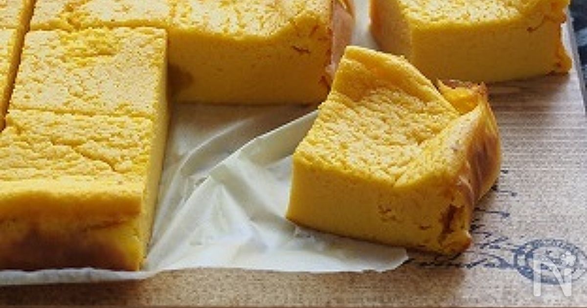 生クリーム・バター不使用！かぼちゃの豆乳ヨーグルトケーキ