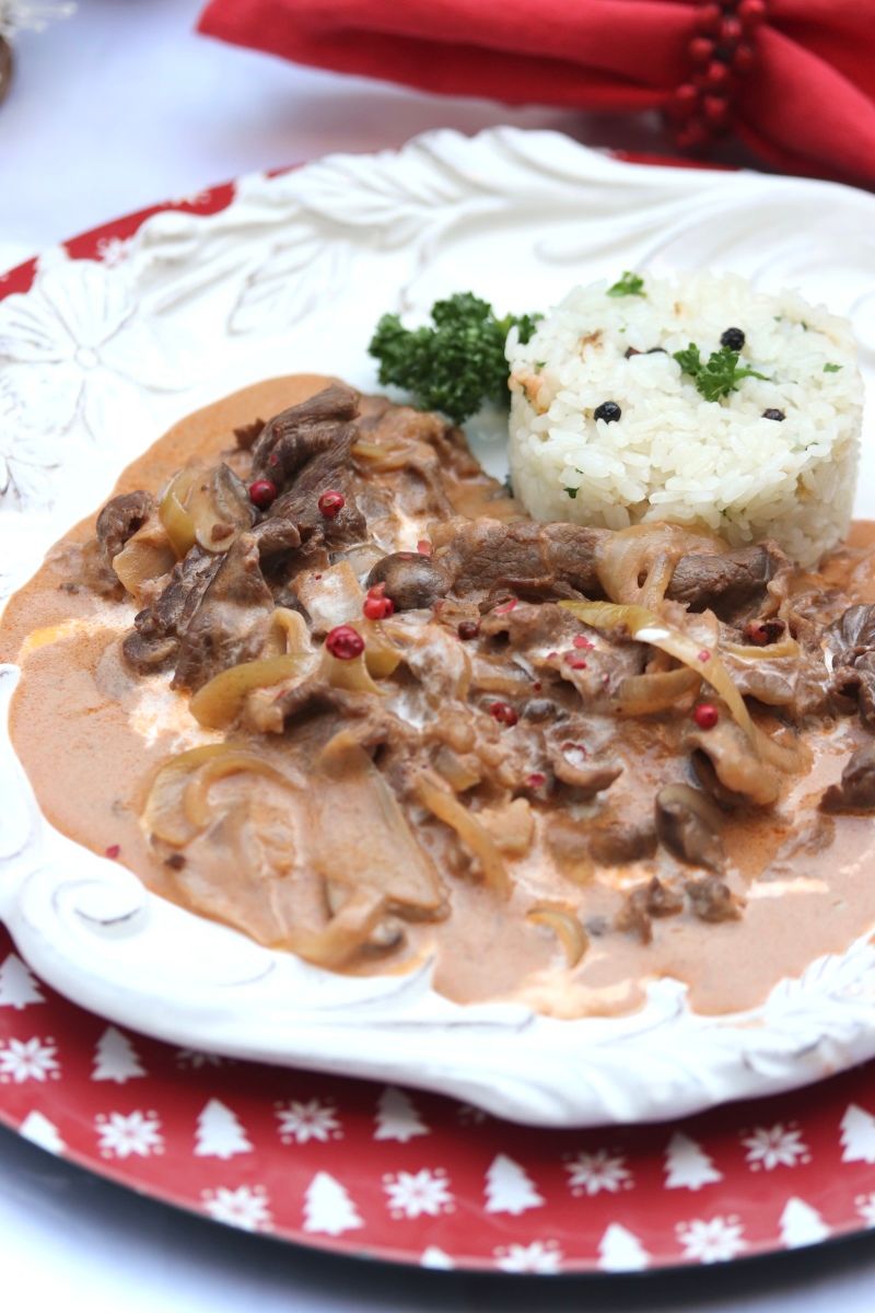 ビーフストロガノフのレシピ