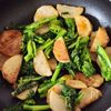 菜の花と長いものてり焼きの工程3