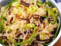 白菜とピーマンと糸こんにゃくの♪あっさり塩昆布おかか和え😋
