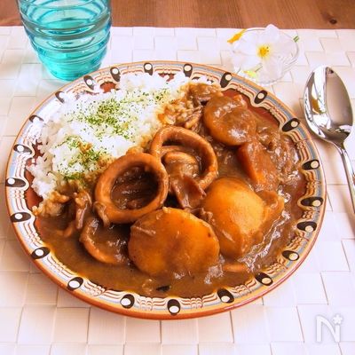 濃厚スパイシー♪ わが家自慢のイカカレー