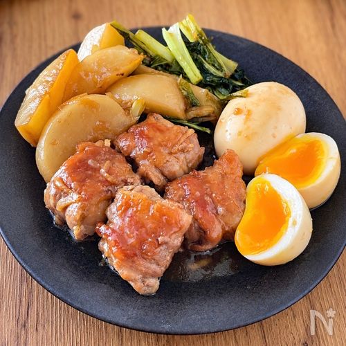 【薄切り豚バラとかぶの角煮風】とろじゅわ♡こってり甘辛