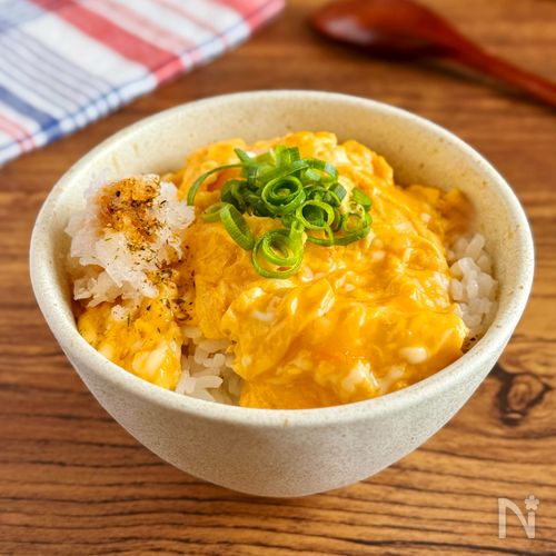 5分!ふわとろ【巻かないだし巻き風たまご丼】