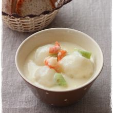とろりんカブの豆乳スープ