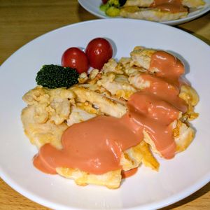 joe sanの作ってみた!投稿(【鶏むね肉のピカタ】一手間で驚きの柔らかさ！)