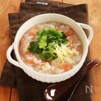 鮭とホタテの中華風粥