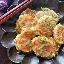 れんこんの明太子詰め磯辺揚げ