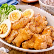 【手羽元とゆで卵の甘辛煮】ほったらかし♪作業時間10分♡