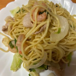 わたあめの作ってみた!投稿(『ぷりぷり海老のコク旨♡塩焼きそば』パパッと完成‼︎)