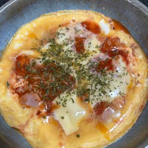 ゆっこの作ってみた!投稿(半熟✩︎オートミールのオムライス風リゾット)