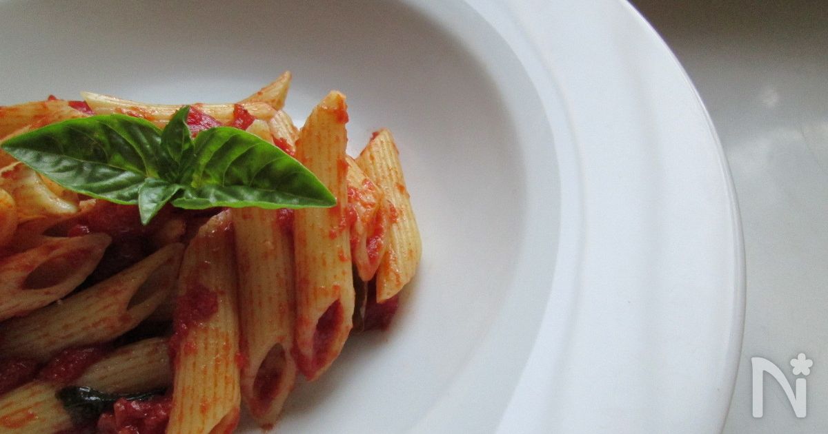 バジル香るトマトケチャップで食べるペンネ By ハーブ料理家 白山美奈子 レシピサイト Nadia ナディア プロの料理家のおいしいレシピ