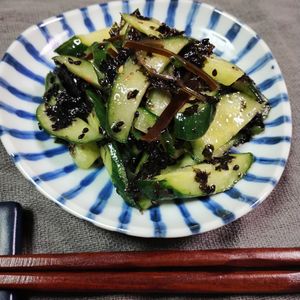 M＊Pの作ってみた!投稿(韓国海苔と塩昆布きゅうり和え)