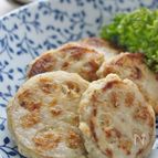 豆腐とツナのレンコン挟み焼き