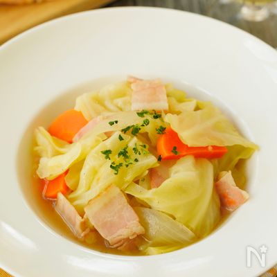 レンジ煮込み【味しみしみ～♪コンソメキャベツ】