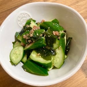 ゆかりの作ってみた!投稿(きゅうりとわかめのさっぱりコク旨梅和え)