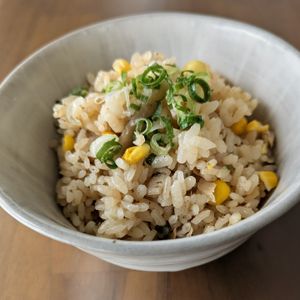 るるる♪の作ってみた!投稿(冷めてもおいしい♪ツナとコーンの炊き込みご飯【簡単・お弁当】)
