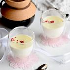 チンして恋する♥ピーチ&アーモンドミルク♥ホットチョコレート