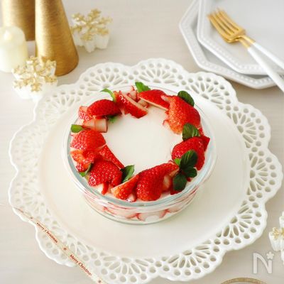 市販の材料3つ\重ねるだけ/簡単!スコップケーキ