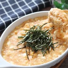 混ぜて焼くだけ・ヘルシー♡長芋と豆腐のふわふわ明太焼き