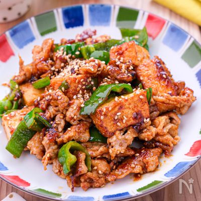 【豚肉と厚揚げの焼肉炒め】ご飯との相性が最高すぎる…！！