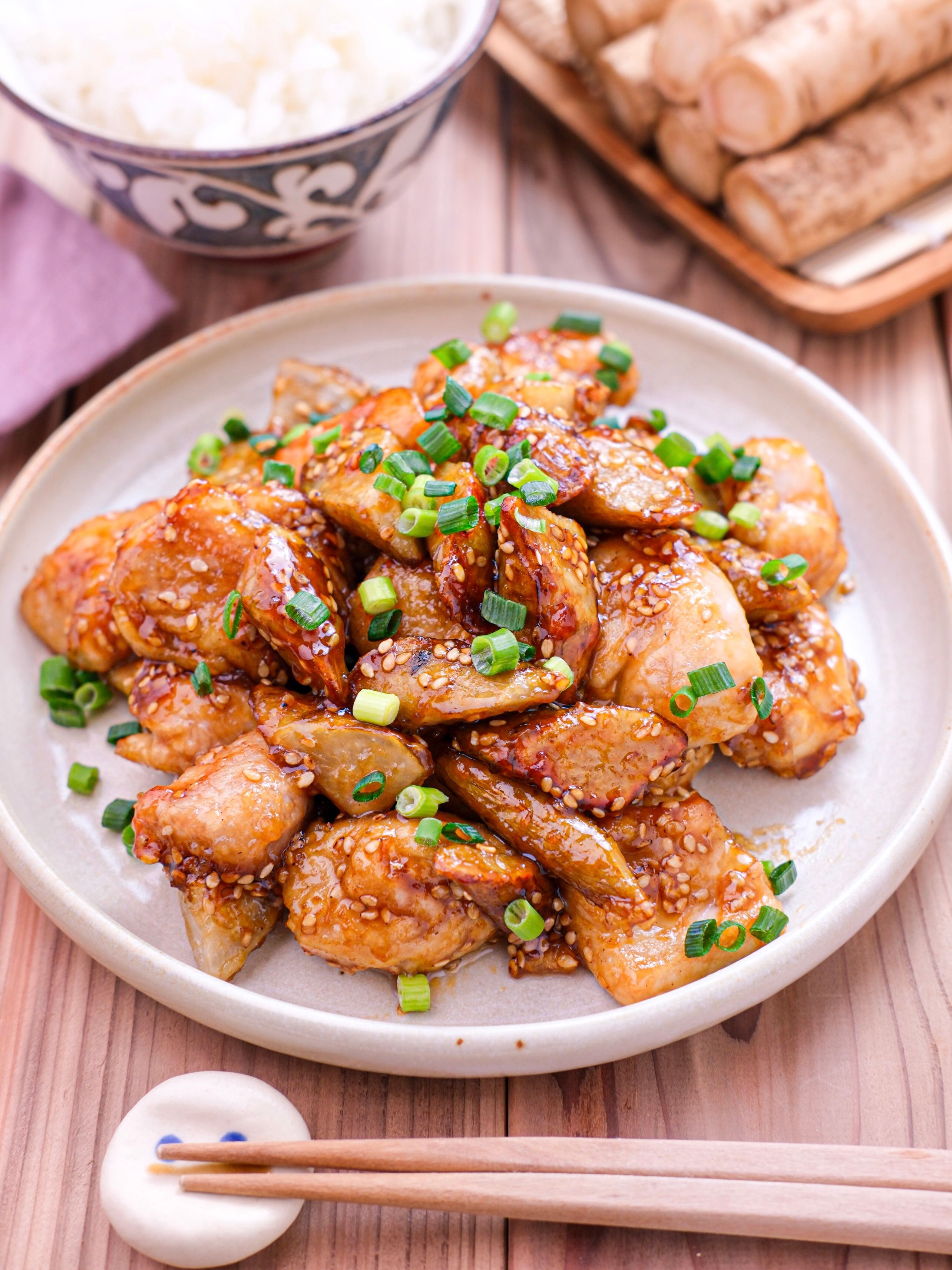 鶏肉とごぼうのごま甘酢絡め】ごぼうが美味しい！ | レシピサイトNadia