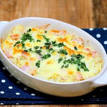 レンジでパパッと「ポテトのシンプルチーズ焼き」