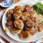 ぱくぱく食べられる＊まんまる高菜餃子