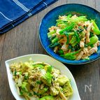 むね肉で簡単2品！味噌マヨ小松菜チキン・旨ぽんアボカドチキン