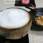 おうちでカフェラテ・トッピング【きなこしゅがー】