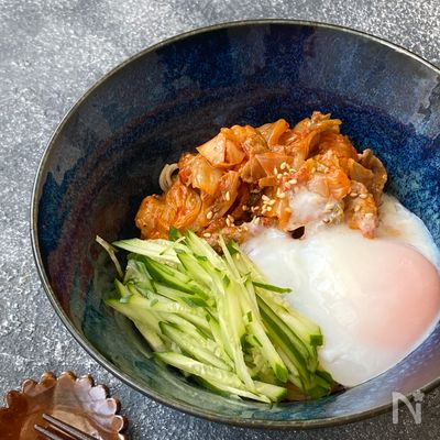 何度も食べたい!豚キムチビビンそうめん