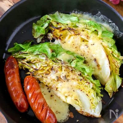 キャベツがごちそう！【キャベツステーキ チーズがけ】