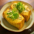 【ただ焼いて挟むだけ】厚揚げのふわっふわ挟み焼き
