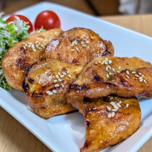 まゆのの作ってみた!投稿(ピリッと甘辛い♩鶏肉のカレー照り焼き)