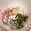 混ぜて焼くだけ♩ニラ豆腐もちの工程2