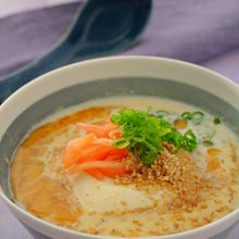 レンジで簡単!おいしく作れる 豆乳白だし担々スープ