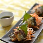 焼きさんまの秋色サラダ仕立て