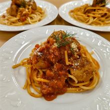 【ミートボールパスタ】でクリスマス!ご飯のおかずでもOKです