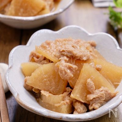 解凍後煮るだけ♪『下味冷凍で作る☆ツナ大根のうま煮』