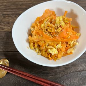 tentaroの作ってみた!投稿(優しい味の子供も喜ぶ副菜♡白だしでにんじんしりしり)