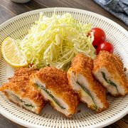 【揚げない♪節約◎】鶏ささみの大葉入りチーズフライ♡