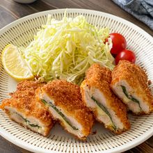 【揚げない♪節約◎】鶏ささみの大葉入りチーズフライ♡