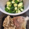 鶏もも肉ときゅうりのオイスター生姜和えの工程1