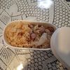 フェビアンの作ってみた!投稿(ナッツがアクセント「新玉ねぎとソーセージナッツ釜飯」)
