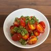 さらの作ってみた!投稿(残り物消費!『ミニトマトとおくらの胡麻和え』)